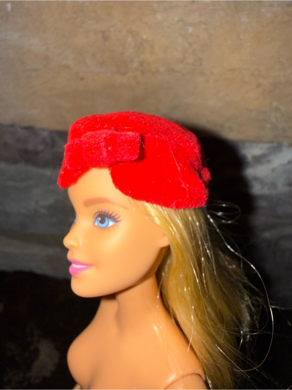 Barbie 60’s Vinatge red pill box hat